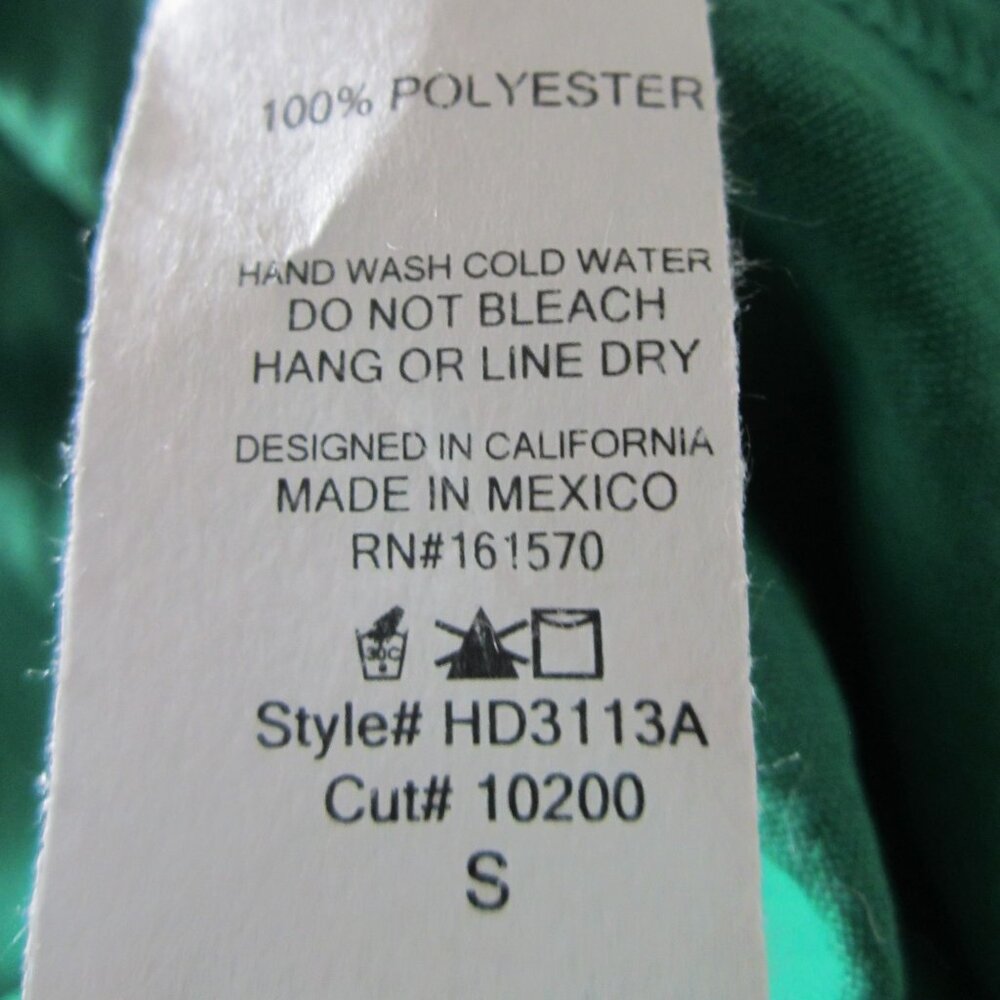 Shamrock Green Sweetheart Neckline Tiered Crinkle Dress by Haptics Size Small - Picture 8 of 8